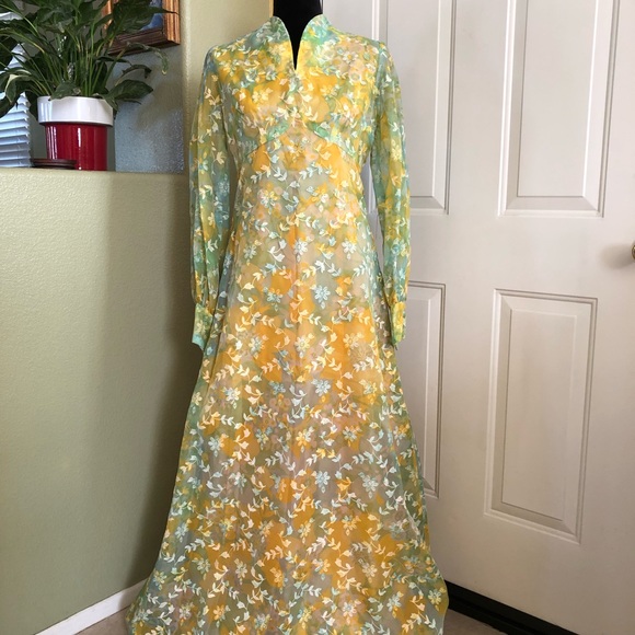 None Dresses & Skirts - VTG Handmade Floral Dress